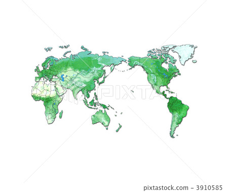 世界地圖/白色地圖 3910585