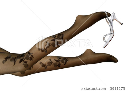 Women's feet wearing stockings Women's feet wearing stockings 3911275