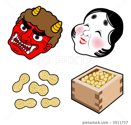 Setsubun's illustration set 3911737