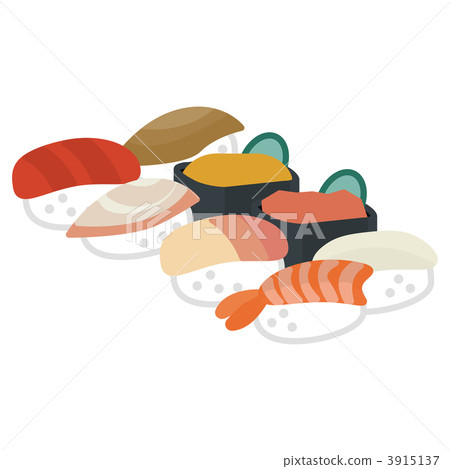 壽司 剪貼畫 高體鰤 3915137