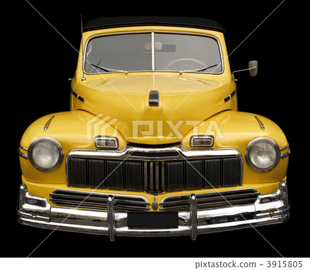 Antique yellow car 3915805