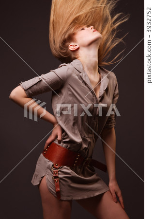 Blond flying hair Blond flying hair 3932752
