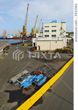 Sea port view in Odessa Sea port view in Odessa 3932983