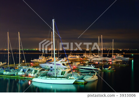 Expensive yachts moored at the Odessa port Expensive yachts moored at the Odessa port 3933006
