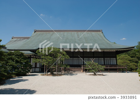Kyoto Omiya Imperial Palace Ochumi Gate and South Garden 3933891