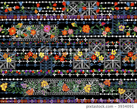 Ornaments of lace and florettes 3934091