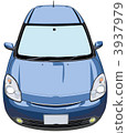 Illustration car car compact car 4 door private car 3937979