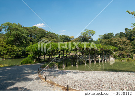 Nachidobashi和紫藤格子在Senko皇宮,南開 Nachidobashi和紫藤格子在Senko皇宮,南開 3938112