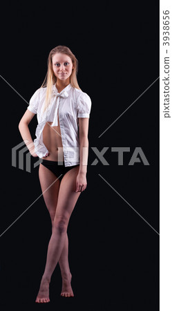 Young blond girl walk in lingerie Young blond girl walk in lingerie 3938656