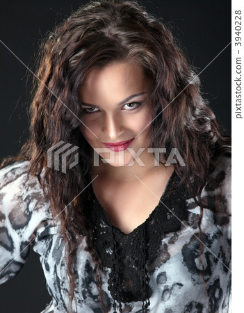 Portrait of beauty brunette girl 3940228