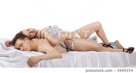 man and woman tired after night 3940354