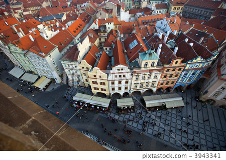 View from The Old Town Square of Prague City View from The Old Town Square of Prague City 3943341