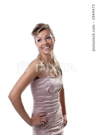 Young woman happy smile isolated 3944473