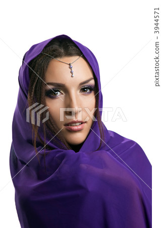 Attractive woman close-up portrait east style 3944571