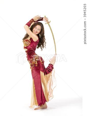 young woman dance with sword 3945203