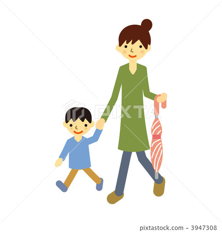 mother and child, baby boy, boy - Stock Illustration [3947308] - PIXTA