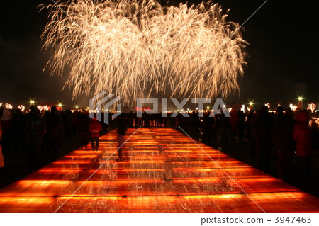 Fireworks festival in Dalian, China 3947463