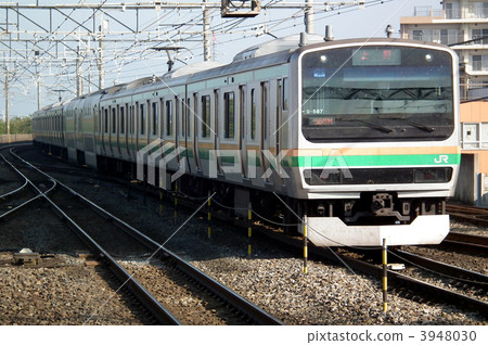 宇都宮線E231系列古川站 3948030