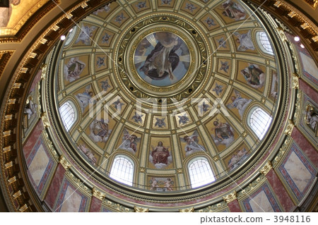Istvan Cathedral Ceiling Picture Hungary 3948116