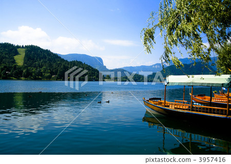 斯洛文尼亞的布萊德湖 3957416