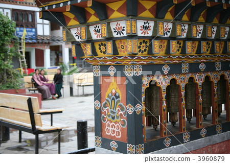 Watch square of Bhutan Kingdom capital city Thimphu 3960879