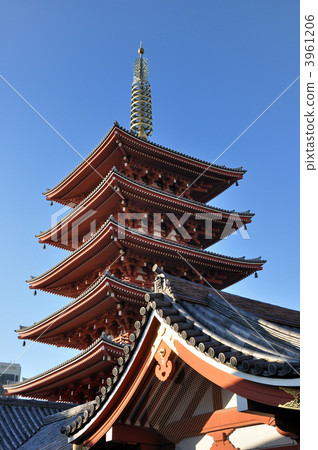 淺草寺 浅草寺 五重塔 3961206