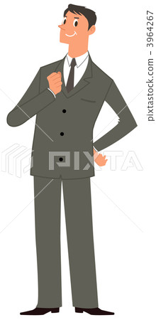 An elderly man wearing a suit 3964267