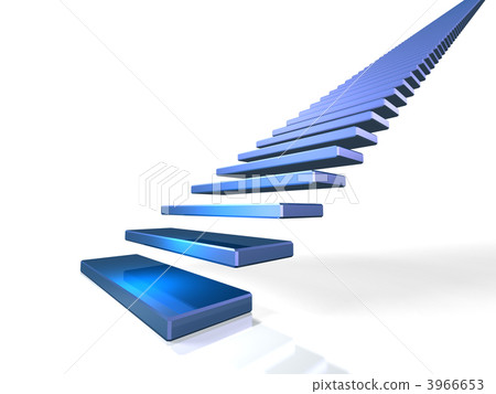3DCG illustration showing the first step 3966653