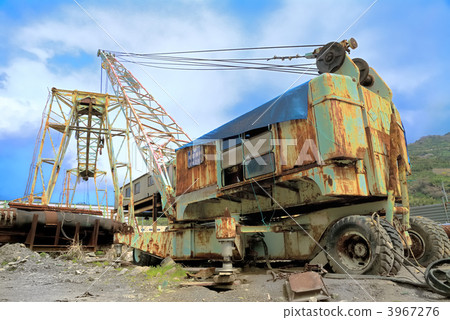 起重機 鶴 廢墟 3967276