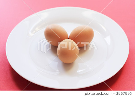 Three eggs on the dish 3967995