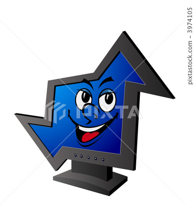 Smiling computer display Smiling computer display 3974105