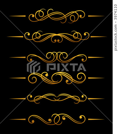 Golden vintage dividers Golden vintage dividers 3974110