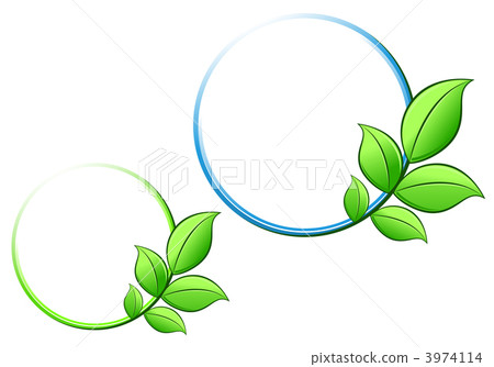 Frame with green leaves Frame with green leaves 3974114