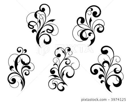 Floral elements and vignettes Floral elements and vignettes 3974125