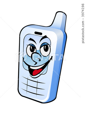 Smiling mobile phone Smiling mobile phone 3974198