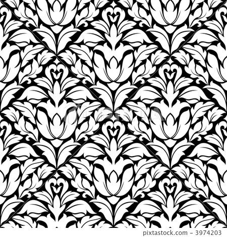 Floral damask seamless Floral damask seamless 3974203