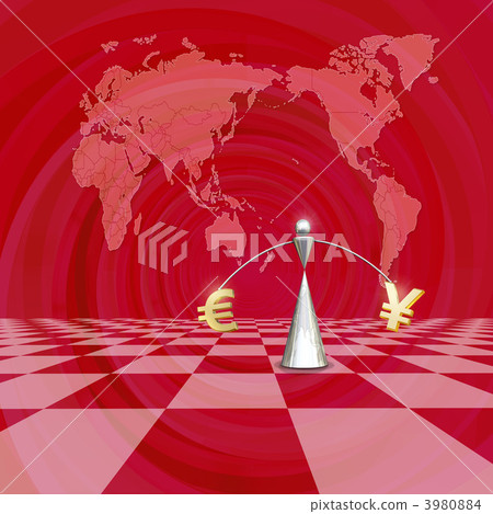全球金融市場/歐元的外匯/全球化 全球金融市場/歐元的外匯/全球化 3980884