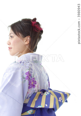 The back of a woman's kimono The back of a woman's kimono 3980943