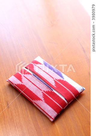 久留米布圖案口袋紙巾盒 3980979