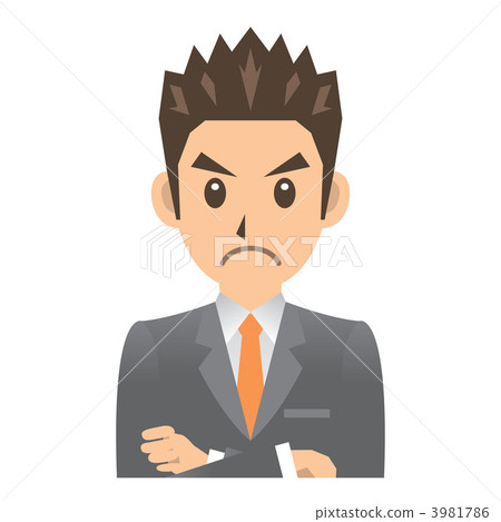 Businessman B Facial anger 3981786
