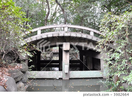 在熱田神社的第25座橋的西側 在熱田神社的第25座橋的西側 3982664