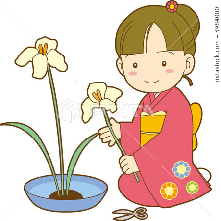 女孩在做鮮花 3984000