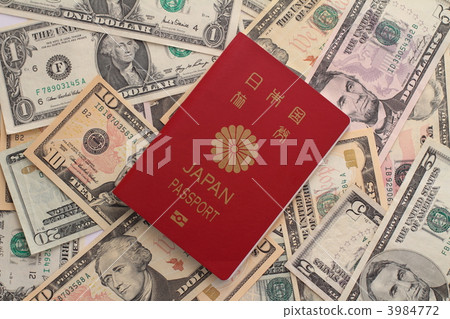 Passport and US Dollar 3984772