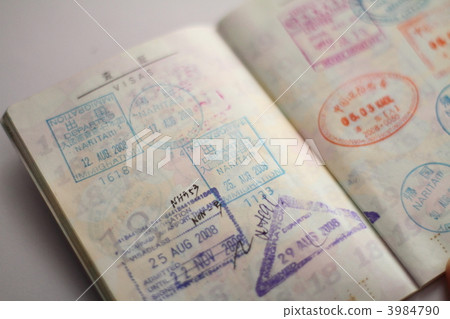 Passport visa 3984790