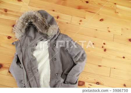 Hooded jumper with fur and mod coat with liner 3986730