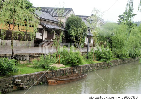 Rainy Kurashiki Beautiful District Riverside Scenery 3986783