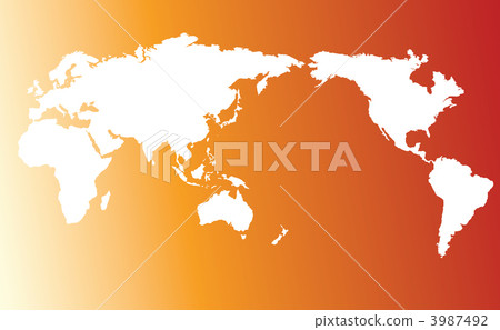 世界地圖全球變暖 世界地圖全球變暖 3987492