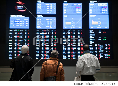tokyo stock exchange, chart, stock prices 3988043