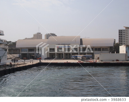Ferry terminal at Senegal / Dakar port 3988633