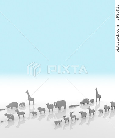 動物 大象 illustration 3989816